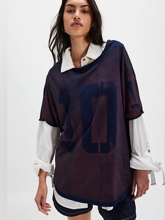 Free People Tops - NWT Free People Laid Back Tee in Valiant Poppy